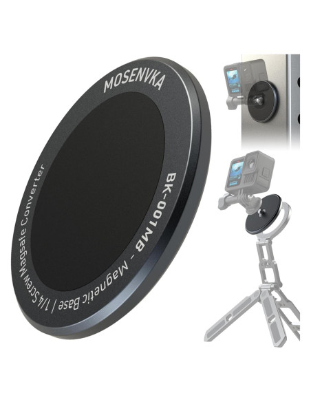 Soporte Magnético para Cámara de Acción MOSENVKA 1/4" Aluminio