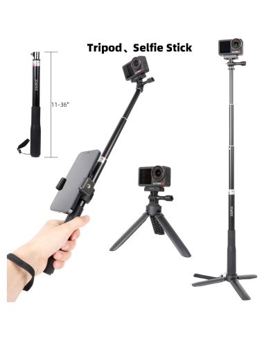 Kit de Accesorios ZEPIX para DJI Osmo Action 5 Pro/4/3 - Carcasa Impermeable, Mango Trípode, Soporte Manillar