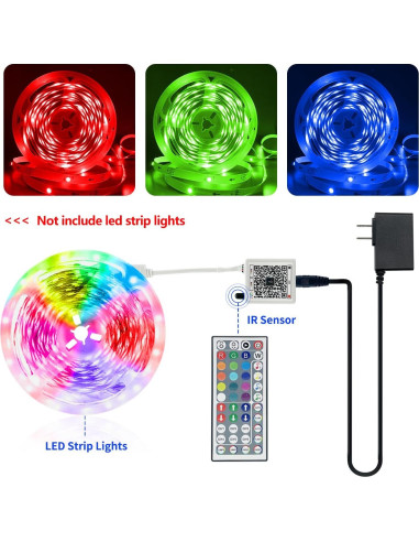 Controlador de Luces LED FONEWE 24V con Control Remoto 44 Teclas