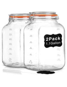 Tarros de Almacenamiento de Vidrio Qianfenie 4.16L 2 Unidades