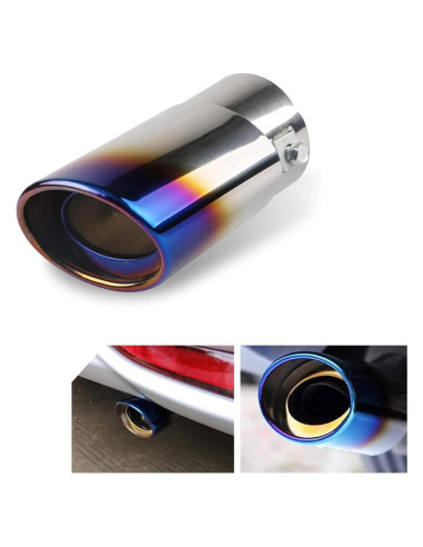 Silenciador de Escape Jewkot Acero Inoxidable Recto Azul