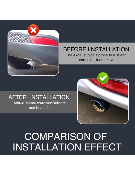 Silenciador de Escape Jewkot Acero Inoxidable Recto Azul