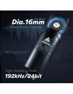 Micrófono de Condensador MAONO AU-A04H con Auriculares Estudio 2