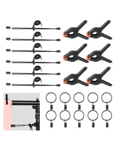 Kit de Clips de Fondo de Fotografía Swpeet 22 Piezas