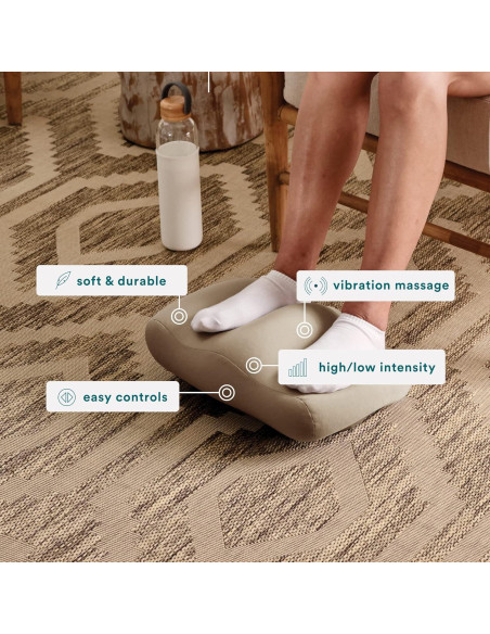 Masajeador de reposapiés HoMedics Comfy, vibraciones, 20x38cm