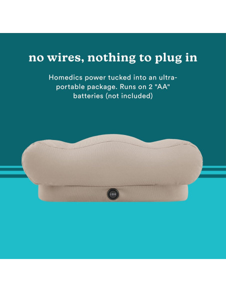 Masajeador de reposapiés HoMedics Comfy, vibraciones, 20x38cm