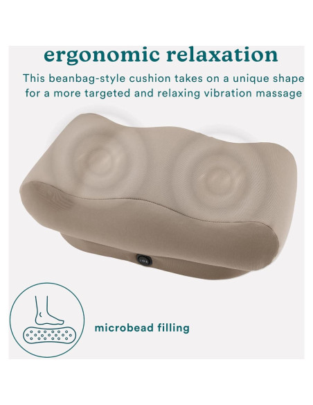 Masajeador de reposapiés HoMedics Comfy, vibraciones, 20x38cm