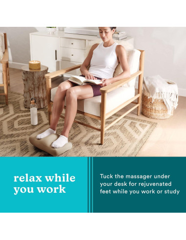Masajeador de reposapiés HoMedics Comfy, vibraciones, 20x38cm