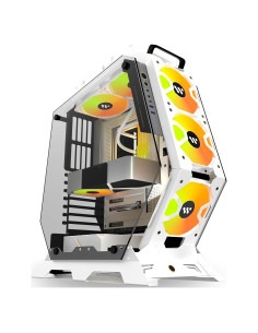 Caja de PC KEDIERS C570 ATX Vidrio Templado 5 Ventiladores ARGB