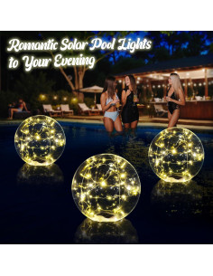 Luces Flotantes Solares Cootway 15 Pulgadas IP68 - 2PC 2