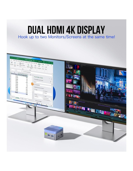 Mini PC GMKtec G5 Intel N97 12GB DDR5 256GB Azul