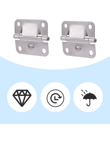 4 Bisagras de Acero Inoxidable Tinoaly para Enfriadores Coleman