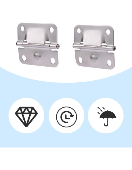 4 Bisagras de Acero Inoxidable Tinoaly para Enfriadores Coleman