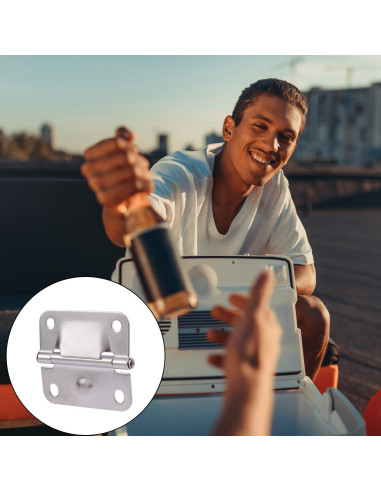 4 Bisagras de Acero Inoxidable Tinoaly para Enfriadores Coleman