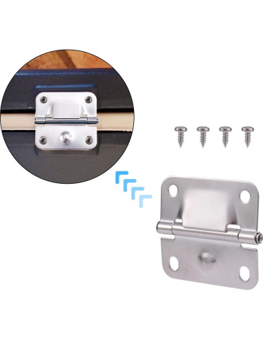 4 Bisagras de Acero Inoxidable Tinoaly para Enfriadores Coleman