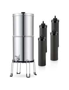 Sistema de Filtración de Agua por Gravedad 8.5L Acero Inoxidable