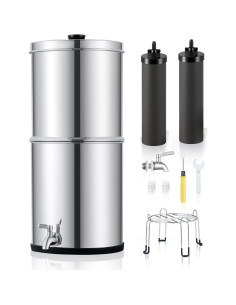 Sistema de Filtración de Agua por Gravedad 8.5L Acero Inoxidable 2