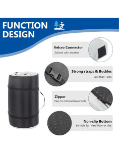 Colchón de Camping VINGLI 3GSM Espuma de Memoria 190x64cm 2