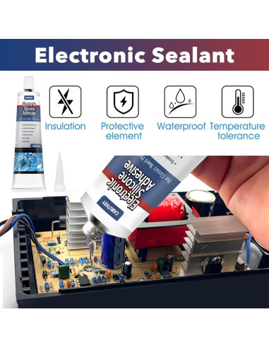 Sellador de Silicona Electrónica CAMUTKRY 100ml Impermeable