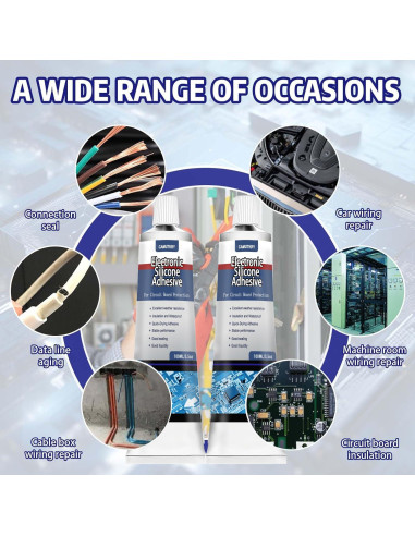 Sellador de Silicona Electrónica CAMUTKRY 100ml Impermeable