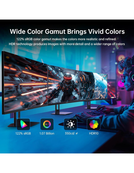 Monitor Gamer KTC H27T22S 27" QHD 180Hz 1ms IPS Monitor Gamer KTC H27T22S 27" QHD 180Hz 1ms IPS