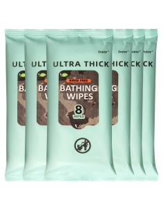 Toallitas de Ducha Sin Enjuague ZODTF - 6 Paquetes Adulto