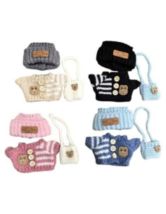 Conjunto de Ropa para Muñeca Labubu 15-17 cm - 4 Piezas