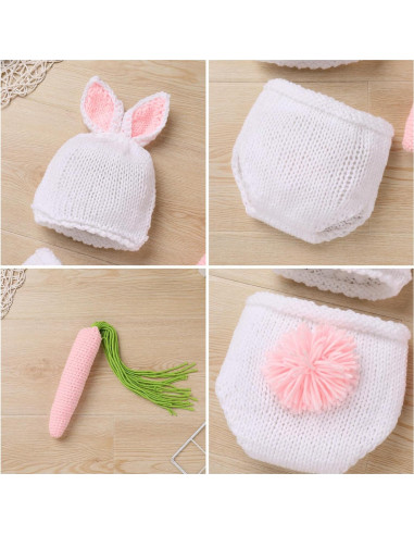 Conjunto de Disfraz de Conejo de Pascua IBTOM CASTLE para Bebé