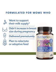 Motherlove Mezcla Especial Más Leche 60 Cápsulas Líquidas Suplemento Herbal 2