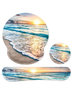 Alfombrilla Ergonómica G JGOO con Reposamuñecas y Antideslizante