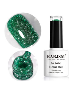 Esmalte de Gel Brillante RARJSM Verde Oliva 7.5ml UV LED