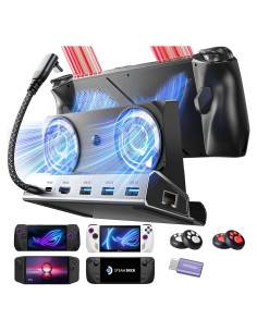 Estación de Acoplamiento LISEN para ASUS ROG ALLY X y Steam Deck 4K
