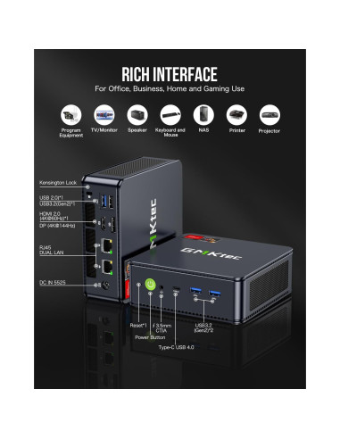 Mini PC GMKtec Nucbox M6 Ryzen 5 6600H 16GB 512GB SSD
