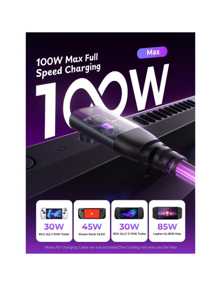 Estación de Acoplamiento LISEN para ASUS ROG ALLY X y Steam Deck 4K