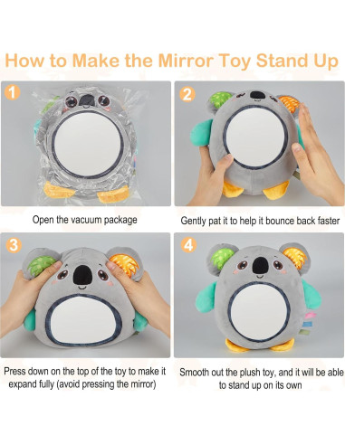 Juguete Sensorial FIOBEE Koala Gris para Bebés 0+ Meses