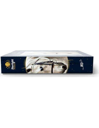 Rompecabezas 100 Piezas MyPuzzle Caballo Blanco Pintura al Óleo