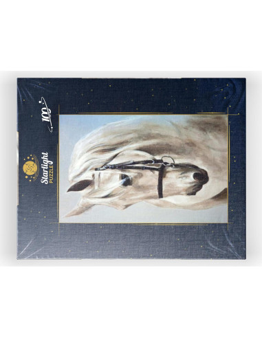 Rompecabezas 100 Piezas MyPuzzle Caballo Blanco Pintura al Óleo