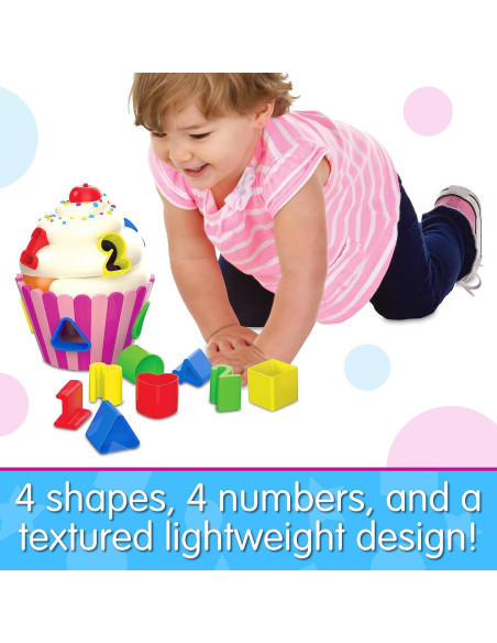 Clasificador de Formas Cupcake El Viaje del Aprendizaje 12+ meses Clasificador de Formas Cupcake El Viaje del Aprendizaje 12+ meses