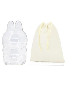 Funda Protectora Acrílica LABUBU para Muñecas - Tamaño Sentado