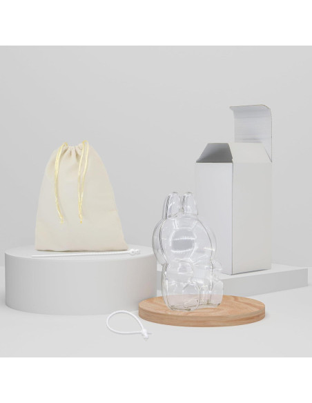 Funda Protectora Acrílica LABUBU para Muñecas - Tamaño Sentado