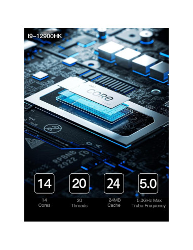 MINISFORUM Mini PC UN1290 i9-12900HK 14C 20T 4K HDMI