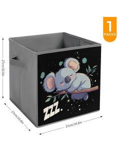 Cubo de Almacenamiento Plegable Koala 26.9x26.9x26.9cm 2