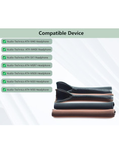 Diadema de Reemplazo Tela Durable para Auriculares Audio-Technica 2