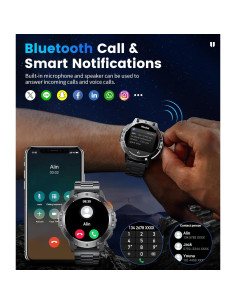 Reloj Inteligente Militar LIGE EF5 1.43'' AMOLED 5ATM 2