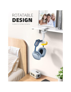 Soporte para Auriculares Lamicall Removible 360 Blanco 2