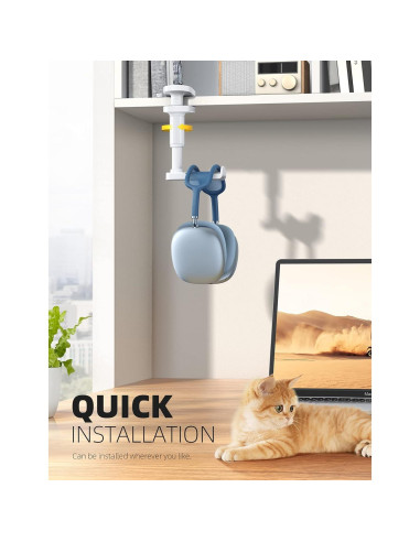 Soporte para Auriculares Lamicall Removible 360 Blanco