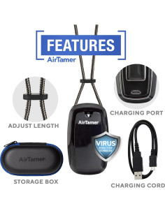 Purificador de Aire Portátil AirTamer A315 Recargable Negro 2
