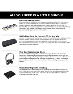 Controlador DJ Hercules DJControl Mix Bluetooth + Auriculares 2