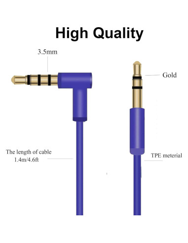 Cable de Audio Alitutumao 1.4m para Auriculares Beats