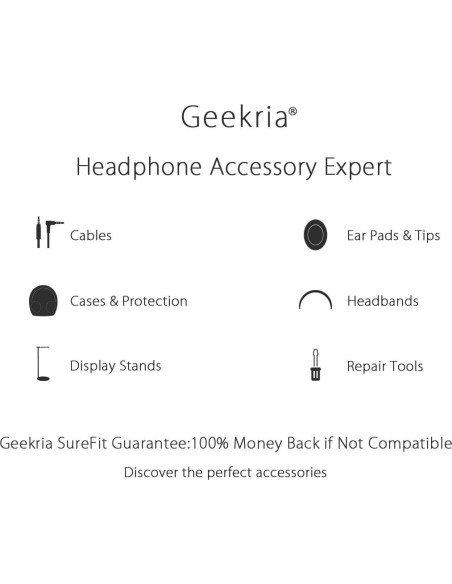 Cable de Audio GEEKRIA 3.5mm con Micrófono para Skullcandy Cable de Audio GEEKRIA 3.5mm con Micrófono para Skullcandy